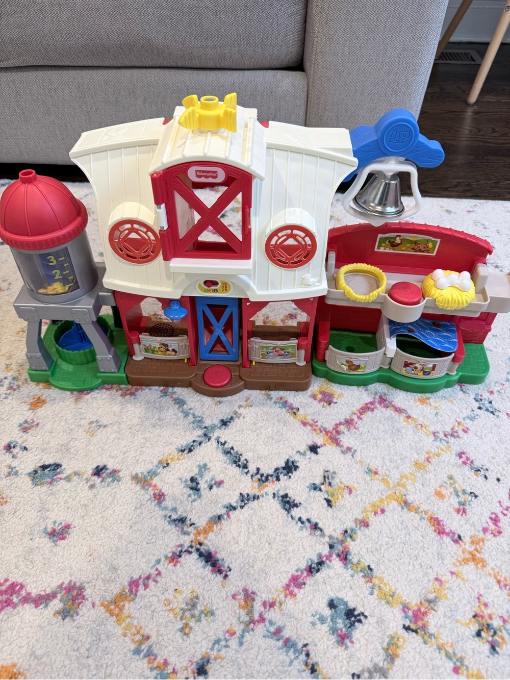 Fisher-Price Multi-Color Busy Barn Playset with Bell